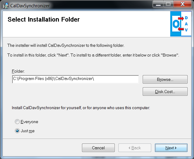 Installer Step 2